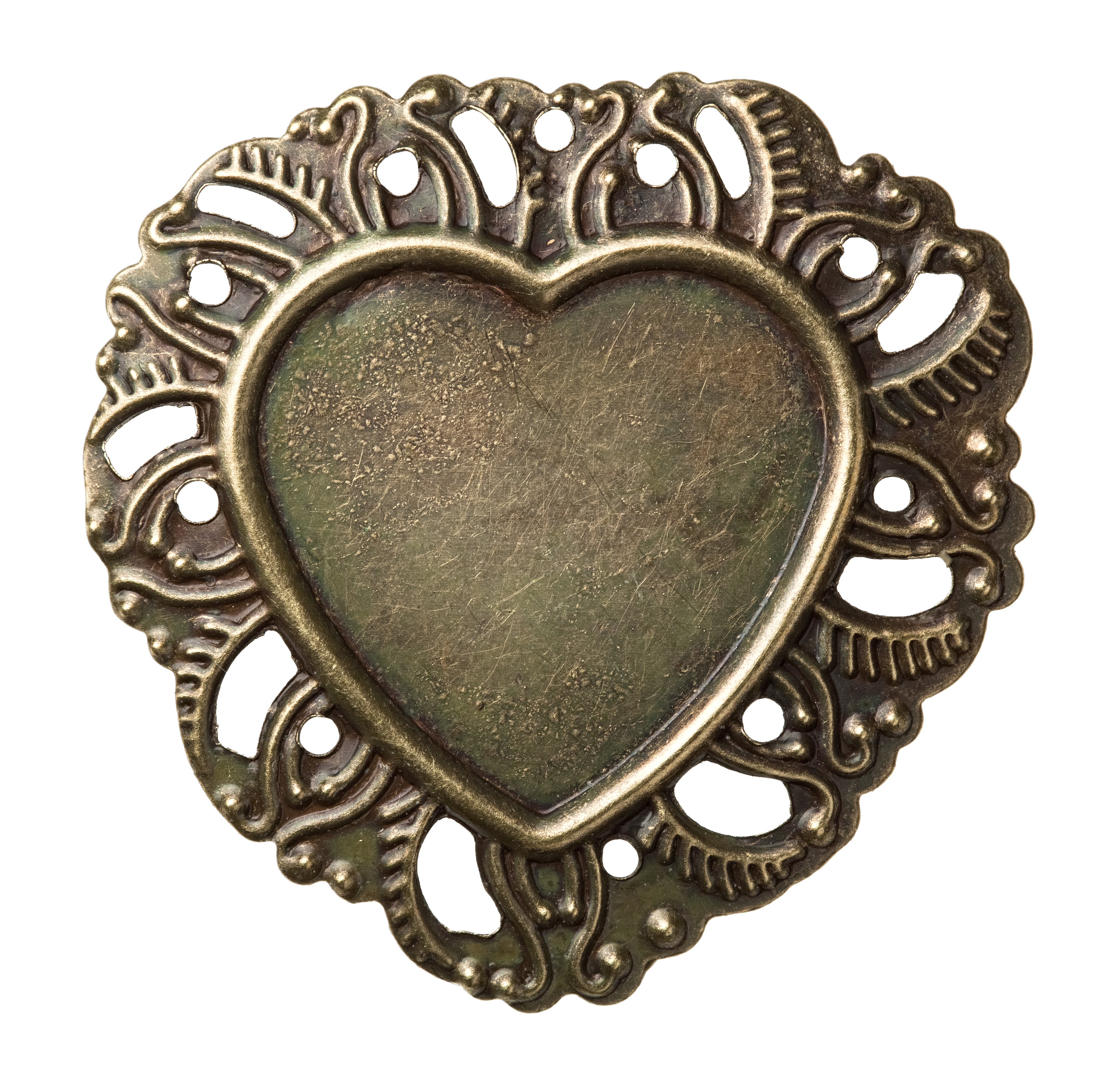 Antique heart brooch